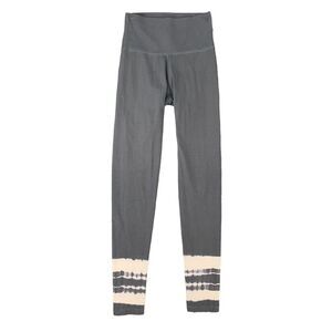 Aerie Chill Play Move Legging Womens XS Gray Tie Dye Hem Cotton Stretch Mid Rise